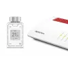 DECT 302 International baltais termostata vārsts, pogas, M30 x 1.5mm