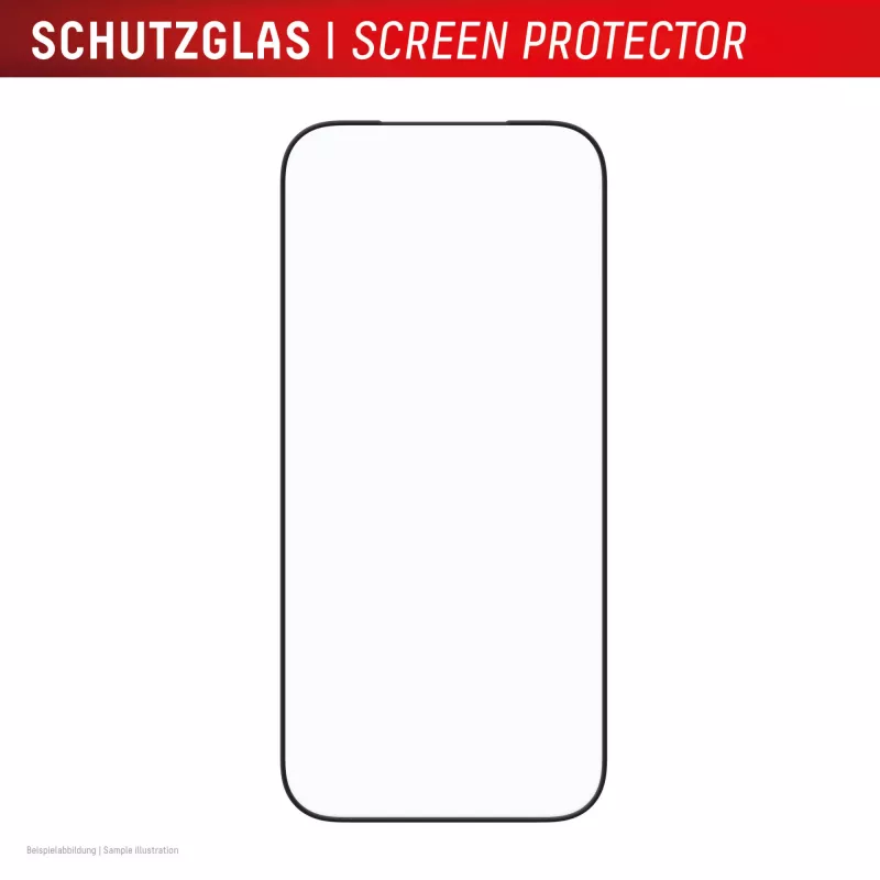 Displex iPhone 17 Pro Premium ekrāna aizsargs ar Mount Master — caurspīdīgs/melns