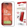 Displex Premium ekrāna aizsargstikls iPhone 17 Pro Max ar Mount Master (pret skrāpējumiem un netīrumiem, caurspīdīgs/melns)