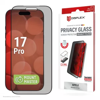 Displex Privātuma stikla aizsargs (10H) Apple iPhone 17 Pro, Privātuma filtrs