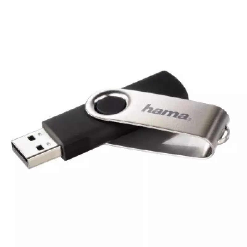 Hama Rotate USB 2.0 32GB USB zibatmiņa USB Type-A Melna