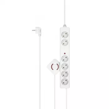Hama 00223141 Viedā pagarinātājs 6 AC kontaktligzdas 3 m