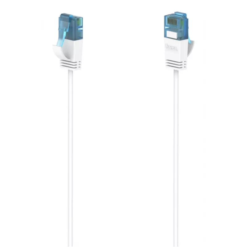 Hama Flexi-Slim tīkla kabelis Balts 0.75 m Cat6a U/UTP (UTP)