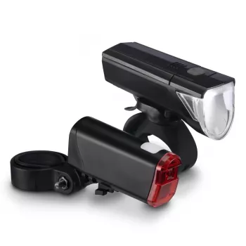 Hama 00185838 LED velosipēda apgaismojuma komplekts, priekšējais un aizmugurējais, ar baterijām, StVZO