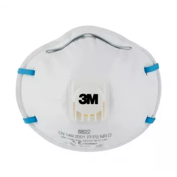 3M 8822 FFP2 elpošanas maska kausveida 10 gab.
