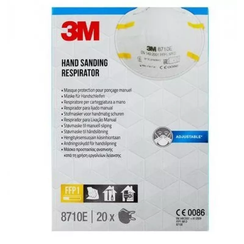 3M 8710PRO20 putekļu maska 20 gab. kauss FFP1