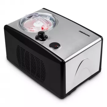 MEDION MD 18387 Kompresora saldējuma pagatavotājs 1.5 L 150 W Melns, Sudrabs