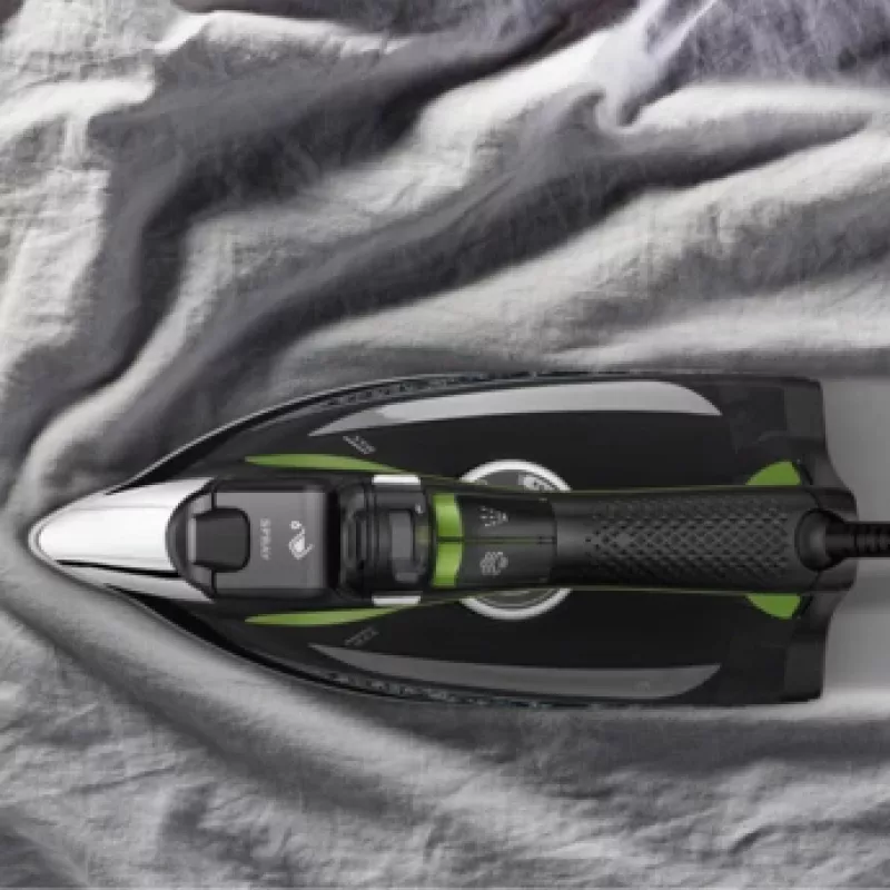 Gludeklis Rowenta DW6330 Eco Intelligence Dry & Steam, Microsteam 400 HD zole, 2500 W, melns, zaļš