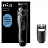 Braun BeardTrimmer 3 BT3400 Bārdas Trimeris, Mazgājams, Akumulators, Melns