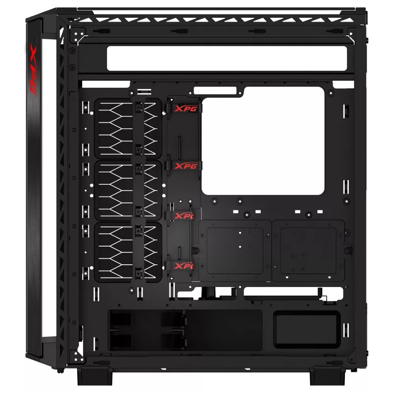 XPG BATTLECRUISER II ST Mid-Tower Melns, Midi Tornis, PC, Melns, ATX, EATX, micro ATX, Mini-ITX, Nerūsējošais tērauds, Gaming