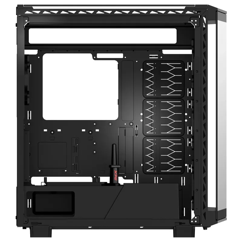 XPG BATTLECRUISER II ST Mid-Tower Melns, Midi Tornis, PC, Melns, ATX, EATX, micro ATX, Mini-ITX, Nerūsējošais tērauds, Gaming