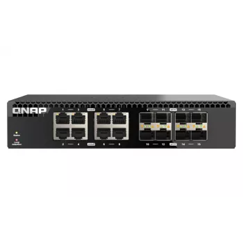 QNAP QSW-3216R-8S8T tīkla slēdzis Nepārvaldāms L2 10G Ethernet (100/1000/10000) Melns