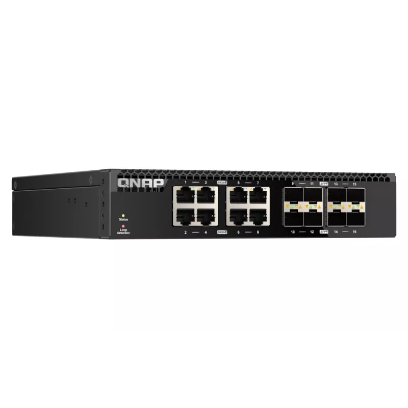 QNAP QSW-3216R-8S8T tīkla slēdzis Nepārvaldāms L2 10G Ethernet (100/1000/10000) Melns