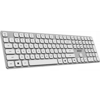 MSI FORGE K210 W COMBO WHITE bezvadu tastatūras un peles komplekts, US izkārtojums