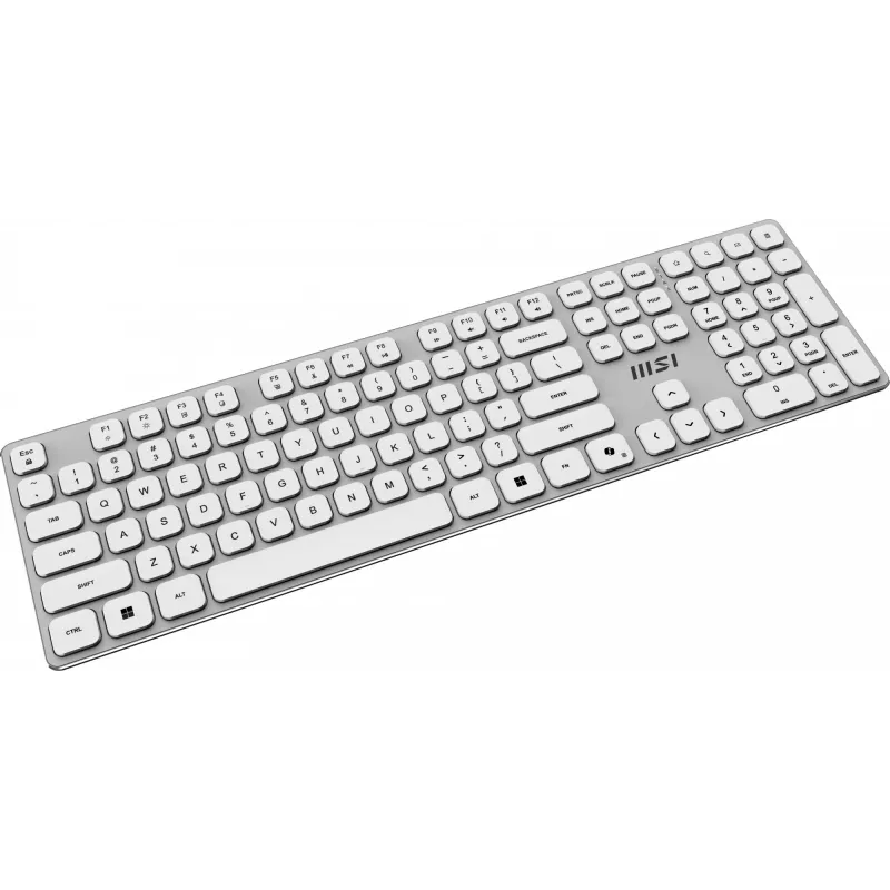 MSI FORGE K210 W COMBO WHITE bezvadu tastatūras un peles komplekts, US izkārtojums