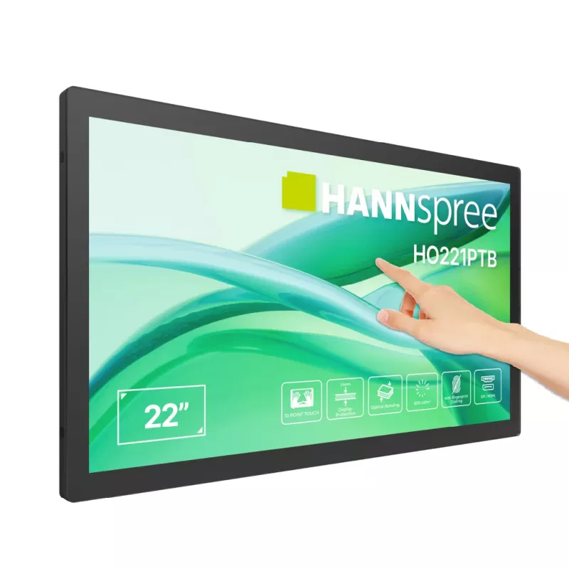 Hannspree HO221PTB 54,5 cm (21,45 collu) 16:9 M-TOUCH skārienmonitors VGA+HDMI+USB