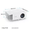 BenQ TH575i standarta metiena projektors 3800 ANSI lūmeni DLP 1080p (1920x1080) 3D Balts