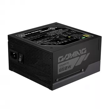 GIGABYTE GAMING 850GM PG5 barošanas bloks – PCIe 5.1, 80 PLUS Gold, pilnībā modulārs, 135 mm ventilators, ATX 3.1 saderīgs, EU kontaktdakša