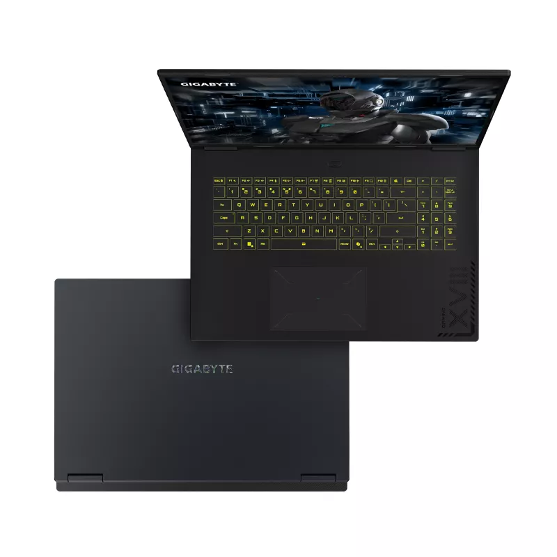 GIGABYTE Gaming A18 PRO DXJG3DEBC4SH klēpjdators, Intel Core 7 240H, 45.7 cm (18 inch) WQXGA, 32 GB LPDDR5x, 1 TB SSD, NVIDIA GeForce RTX 5070 Ti, Wi-Fi 6E, Windows 11 Home, melns