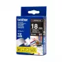 Brother TZ-345 laminēta līmlente etiķetēm Balts uz melna