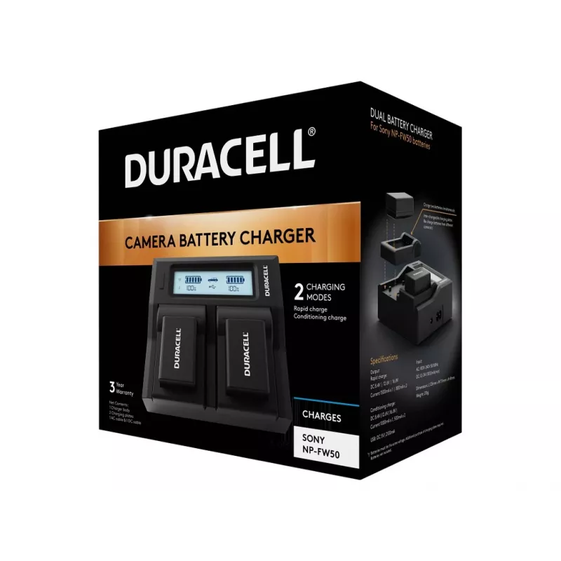 Duracell DRS6120 lādētājs kameru baterijām
