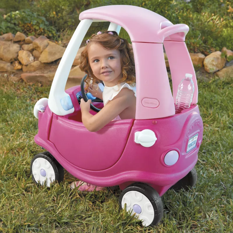 Little Tikes Cozy Coupe Princess, no 1,5 gadiem, 4 riteņi, Plastmasa, Zils, Rozā, Balts