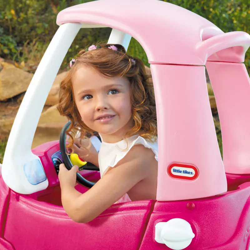 Little Tikes Cozy Coupe Princess, no 1,5 gadiem, 4 riteņi, Plastmasa, Zils, Rozā, Balts