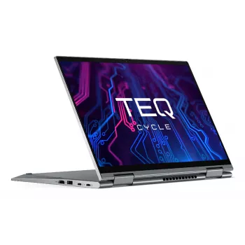 Teqcycle Lenovo ThinkPad X1 Yoga G6 Intel® Core™ i5-1145G7 Hibrīdais (2-in-1) 35,6 cm (14 collu) Skārienjūtīgs Full HD 16 GB LPDDR4x-SDRAM 256 GB SSD Wi-Fi 6 (802.11ax) Windows 11 Pro Vācu Pelēks