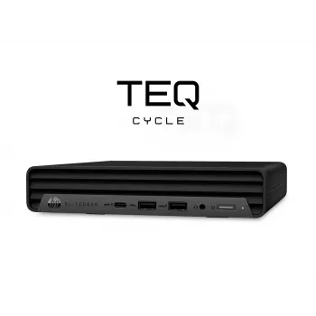 Teqcycle HP EliteDesk 800 G6 Intel® Core™ i5-10400T 16 GB DDR4-SDRAM 256 GB SSD Windows 11 Pro MFF Mini PC Melns