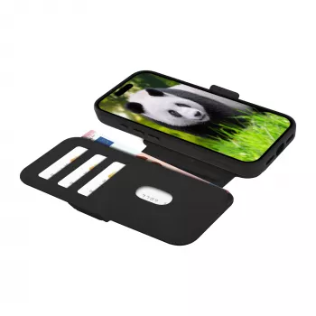 dbramante1928 Lynge MS Apple iPhone 17 Pro ādas folio maciņš Melns
