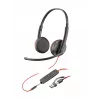 HP Poly Blackwire 3225 Stereo USB-C Austiņas + 3.5mm Ligzda + USB-C/A Adapter (Bez iepakojuma)