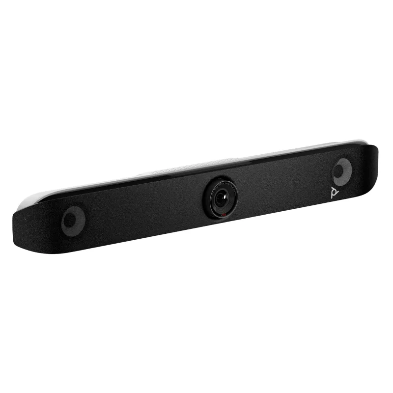 HP Poly Studio X52 All-in-One Video Bar — grupas videokonferenču sistēma, 4K Ultra HD, 30 fps, 95°, 5x, Android