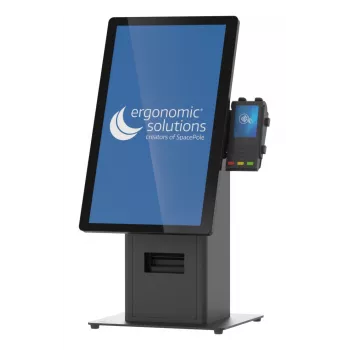 Kiosk komplekts Ergonomic Solutions SpacePole Mini Kiosk Countertop Melns Metāls