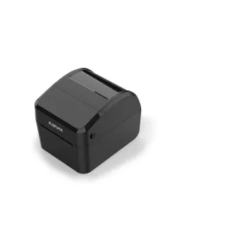 Etiķešu printeris Capture CA-RP420 — tiešā termoprintera 203 dpi darbvirsmas modelis ar USB, seriālo un Ethernet portiem (melns)