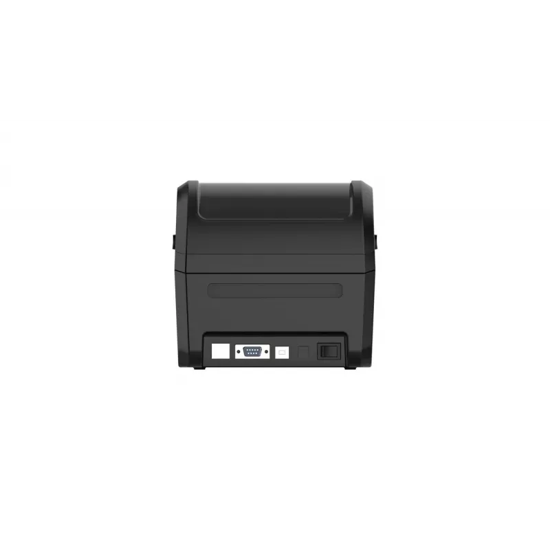 Etiķešu printeris Capture CA-RP420 — tiešā termoprintera 203 dpi darbvirsmas modelis ar USB, seriālo un Ethernet portiem (melns)