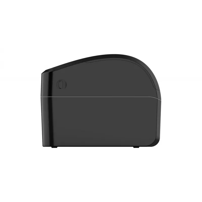 Etiķešu printeris Capture CA-RP420 — tiešā termoprintera 203 dpi darbvirsmas modelis ar USB, seriālo un Ethernet portiem (melns)