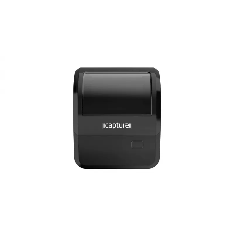 Etiķešu printeris Capture CA-RP420 — tiešā termoprintera 203 dpi darbvirsmas modelis ar USB, seriālo un Ethernet portiem (melns)