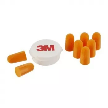 Atkārtoti lietojami ausu aizbāžņi 3M 1100C4, oranži, ar auklu, 4 pāri