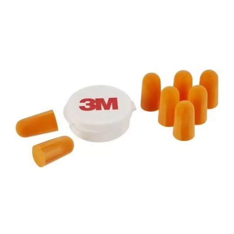 Atkārtoti lietojami ausu aizbāžņi 3M 1100C4, oranži, ar auklu, 4 pāri