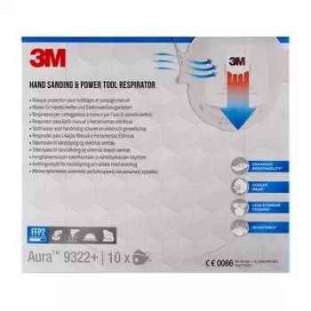 3M 9322PRO5 atkārtoti lietojams respirators FFP2 pusmaskas elpceļu aizsardzības respirators