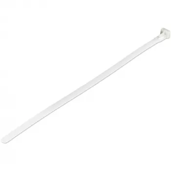StarTech.com 10 collu (25 cm) atkārtoti lietojamas kabeļu saites - 7 mm platas, līdz 65 mm saišķa diametram, 22 kg stiprība, neilona, iekštelpām/ārtelpām, 94V-2/UL, 100 gab. - Baltas