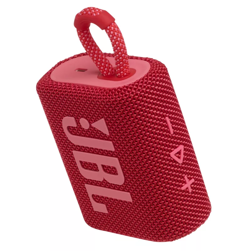 JBL GO 3 SARKANS, 3.81 cm (1.5 collas), 4.7 cm, 4.2 W, 110 - 20000 Hz, 85 dB, 4.2 W