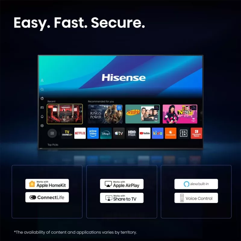 Televizors Hisense 58A6S 58 collu UltraHD/4K trīskāršais uztvērējs LED