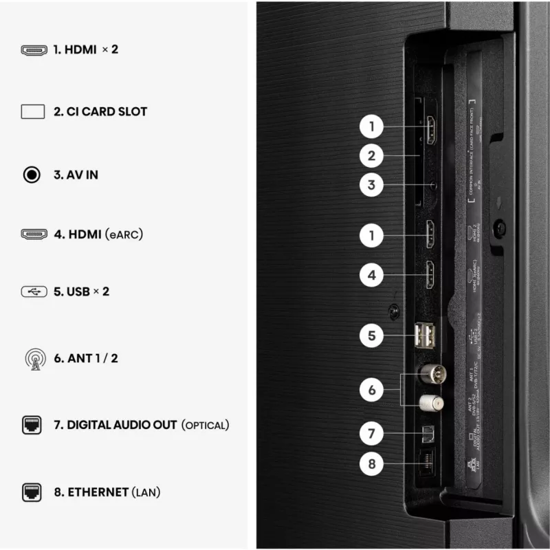 Televizors Hisense 58A6S 58 collu UltraHD/4K trīskāršais uztvērējs LED