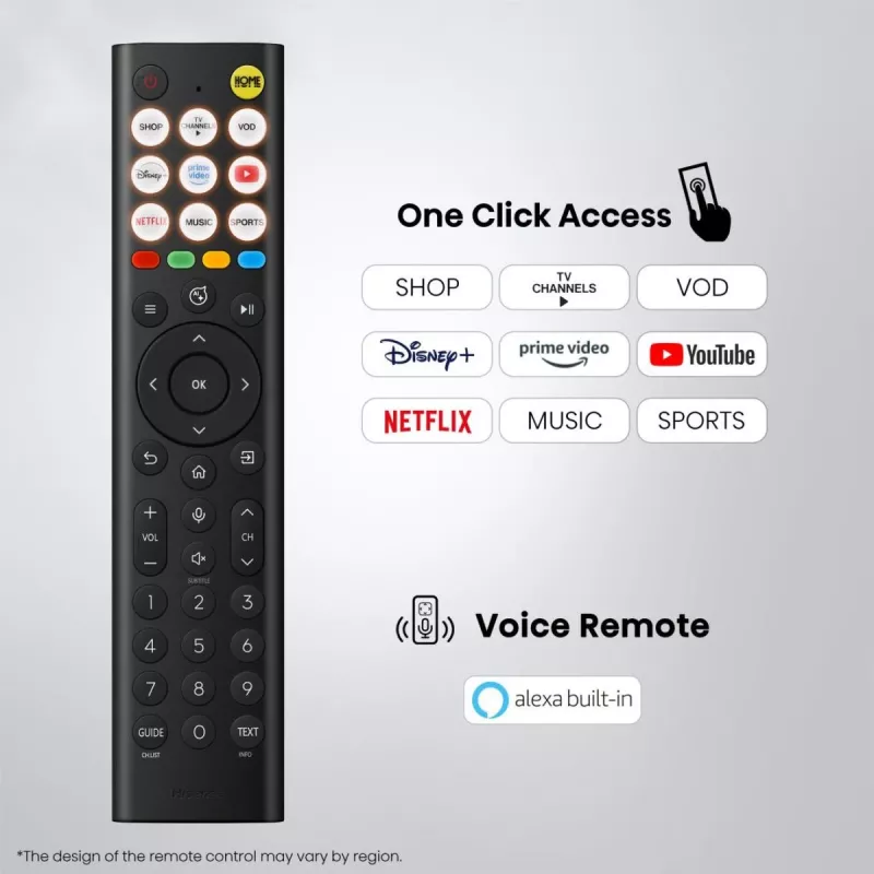 Hisense 85E8S 85 collu (215 cm) ULED 4K Mini LED Smart TV, 3840×2160, 400 cd/m², Wi‑Fi, HomeOS (Pelēks)
