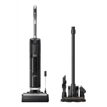 Stikla putekļsūcējs Dreame H14 Dual Battery Dry & Wet Bagless — 18000 Pa sūkšana, 380 W, 0,35 L, Melns