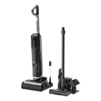 Stikla putekļsūcējs Dreame H14 Dual Battery Dry & Wet Bagless — 18000 Pa sūkšana, 380 W, 0,35 L, Melns