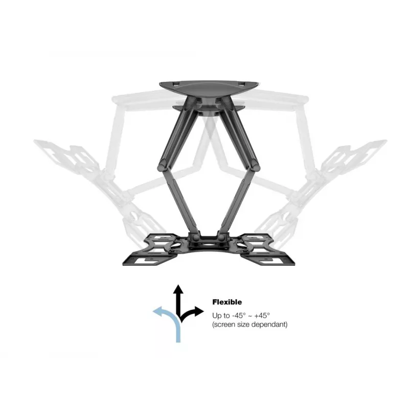 Sienas stiprinājums MULTIBRACKETS M VESA Flexarm Full Motion Dual 400x400 40–70 collu ekrāniem, 45 kg, melns
