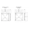 Multibrackets M VESA sienas stiprinājums Flip 200/300/400, maksimālā slodze 50 kg, minimālais ekrāna izmērs 127 cm, maksimālais ekrāna izmērs 2.41 m