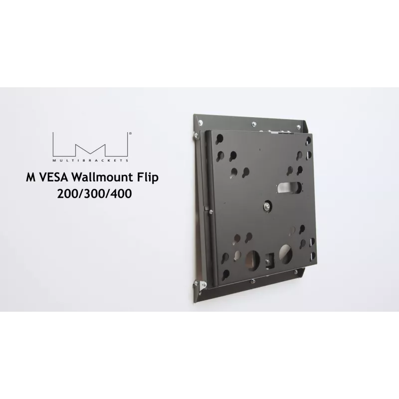 Multibrackets M VESA sienas stiprinājums Flip 200/300/400, maksimālā slodze 50 kg, minimālais ekrāna izmērs 127 cm, maksimālais ekrāna izmērs 2.41 m